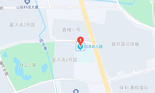 太原市小店区 ｜ 加洋幼儿园-星河湾园位置地图